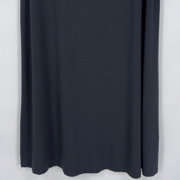 Eileen Fisher Women's Swing Stretch Knit Dress Large Charcoal Gray - Picture 4 of 13